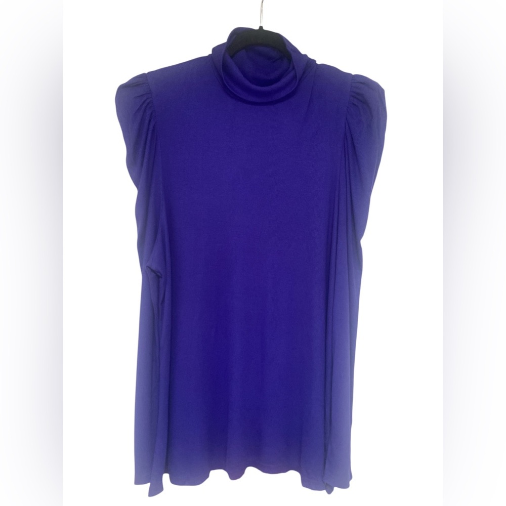 INC International Concepts Deep Iris Women's Blouse NWT 3X